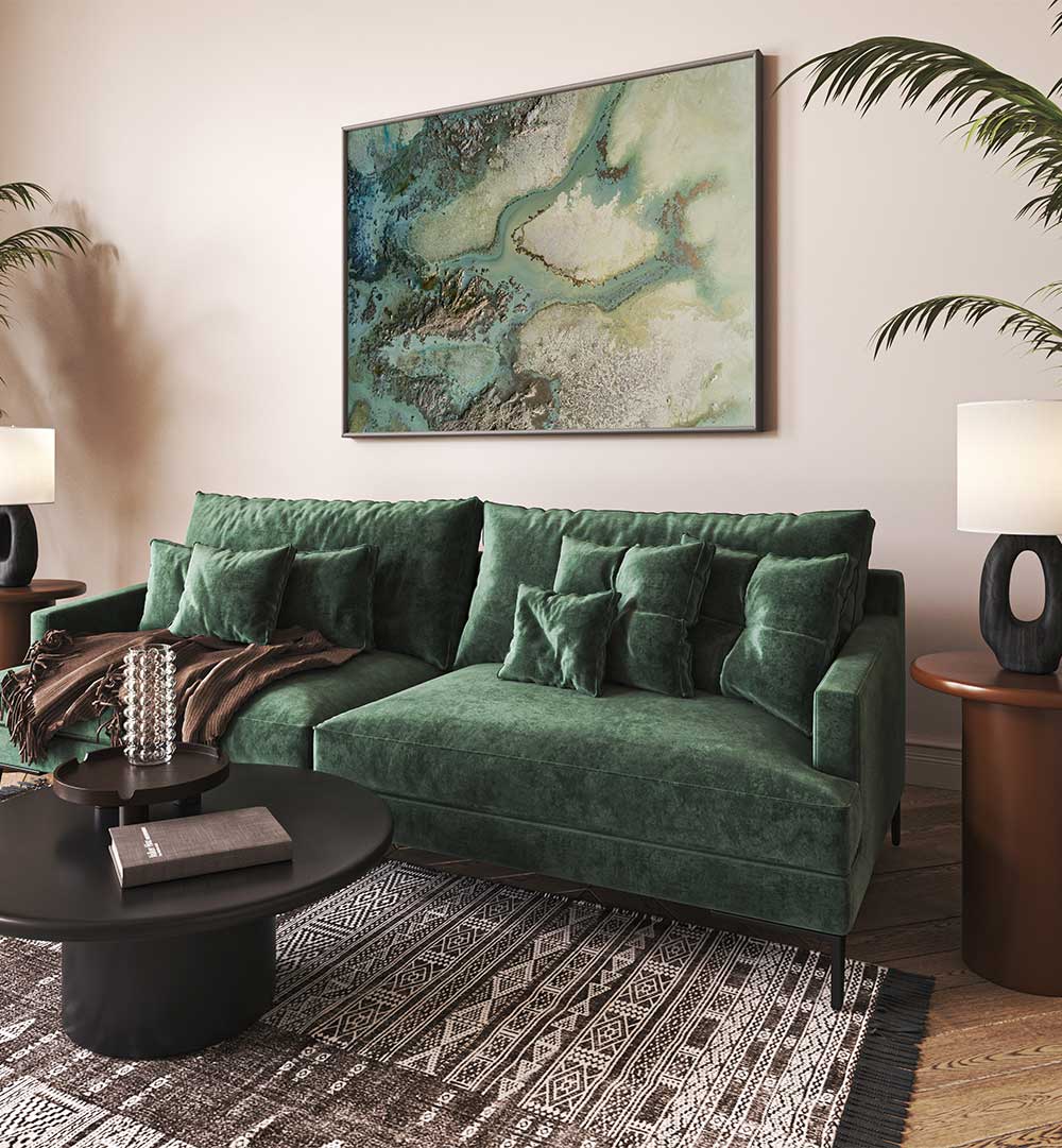 Transform your space with EVERGREEN, ABSTRACT PAINTINGS that elevate home decor with artistic flair.