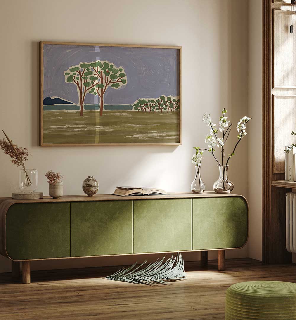 A TRANQUIL LAKE , LANDSCAPE PAINTINGS