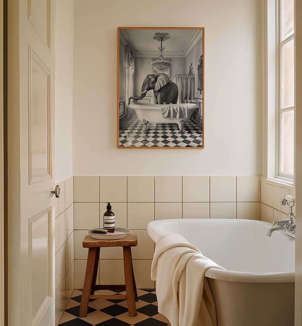 A BATHROOM OCCUPIED , BATHROOM ART PRINTS