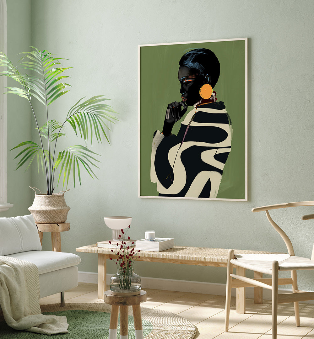 BOLD CONTEMPLATION , PORTRAITS & FIGURATIVE ILLUSTRATIONS