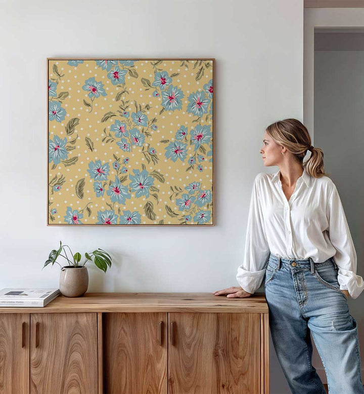Elegantly display the FLORAL HERITAGE BOUQUET II, PATTERN ART PRINTS, enhancing your space with vibrant floral motifs.