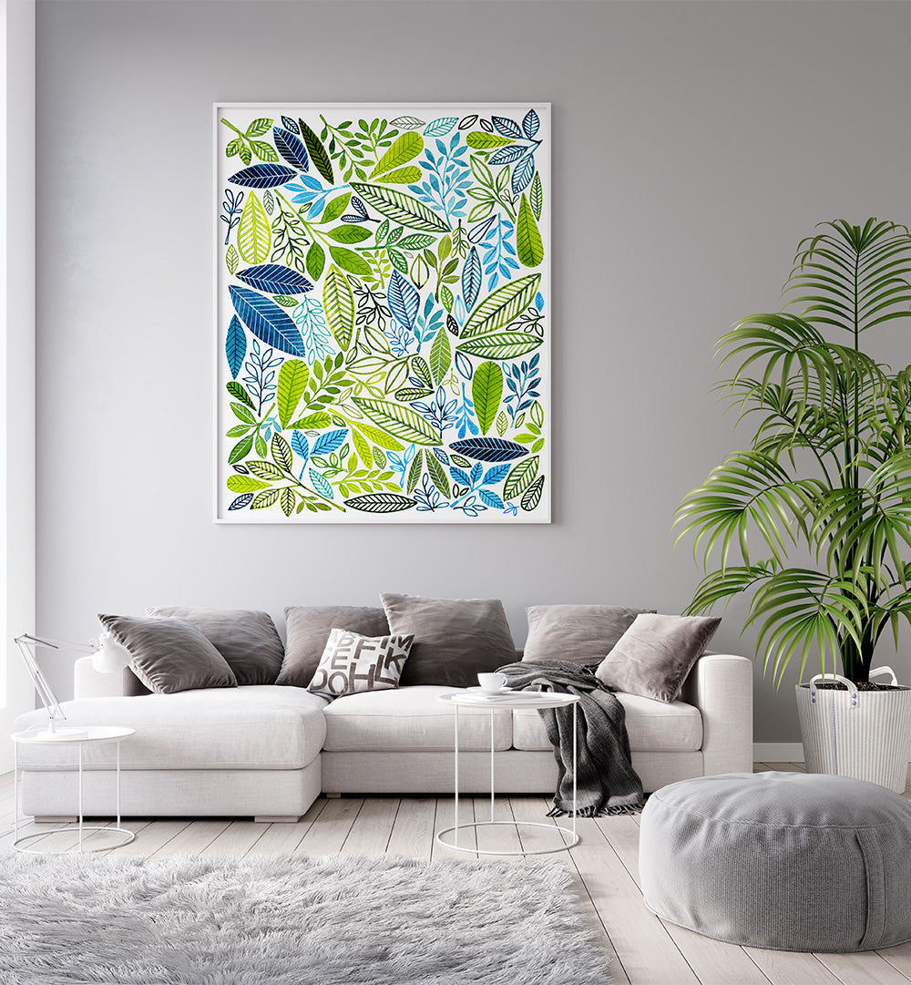 FROLIC LEAF PATTERN , FLORAL FLOWER PAINTINGS