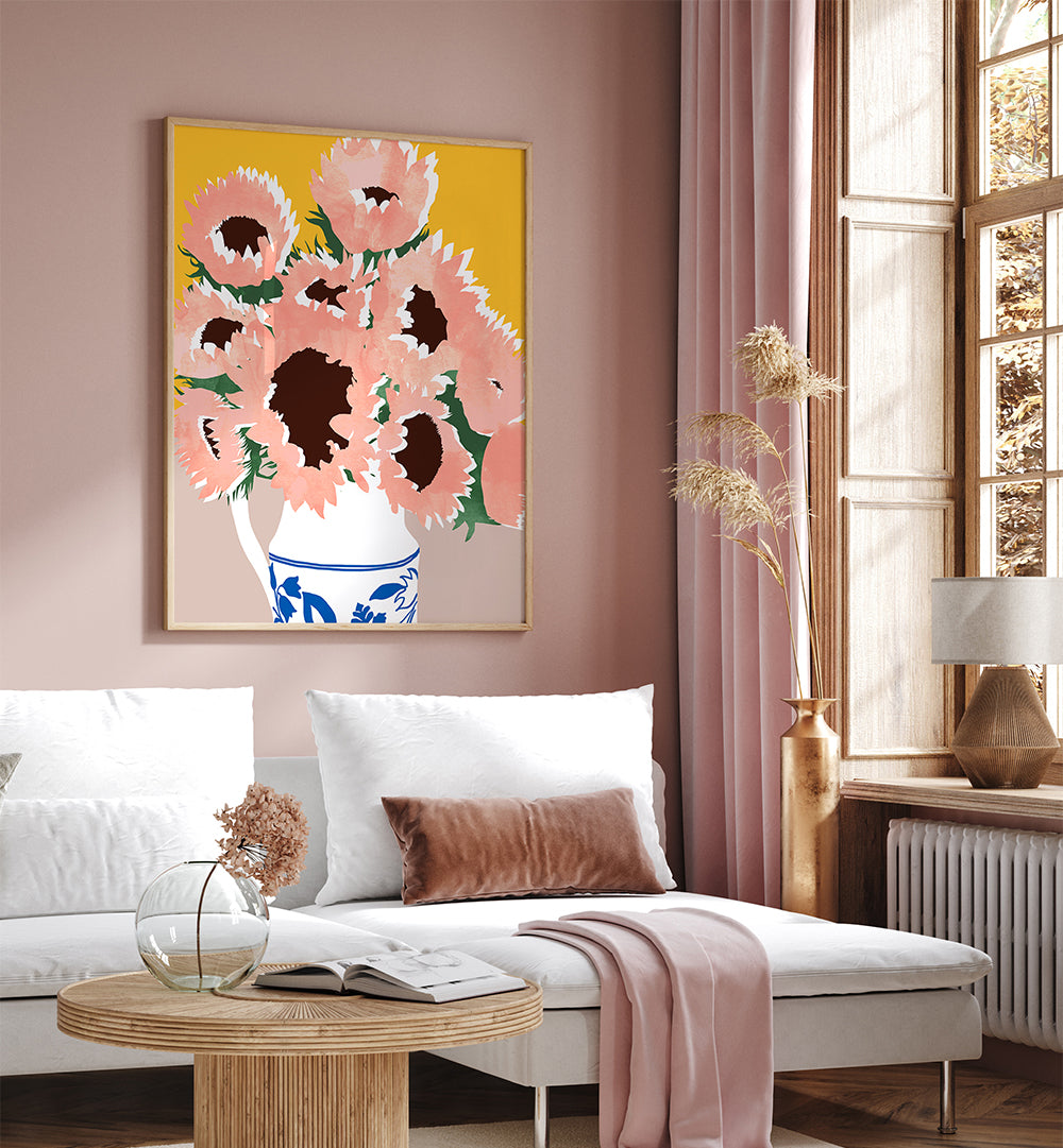 SUNSHINE ON A CLOUDY DAY , FLORAL FLOWER PAINTINGS
