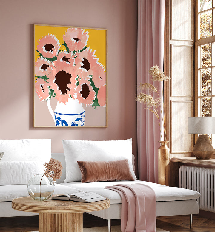 SUNSHINE ON A CLOUDY DAY , FLORAL FLOWER PAINTINGS
