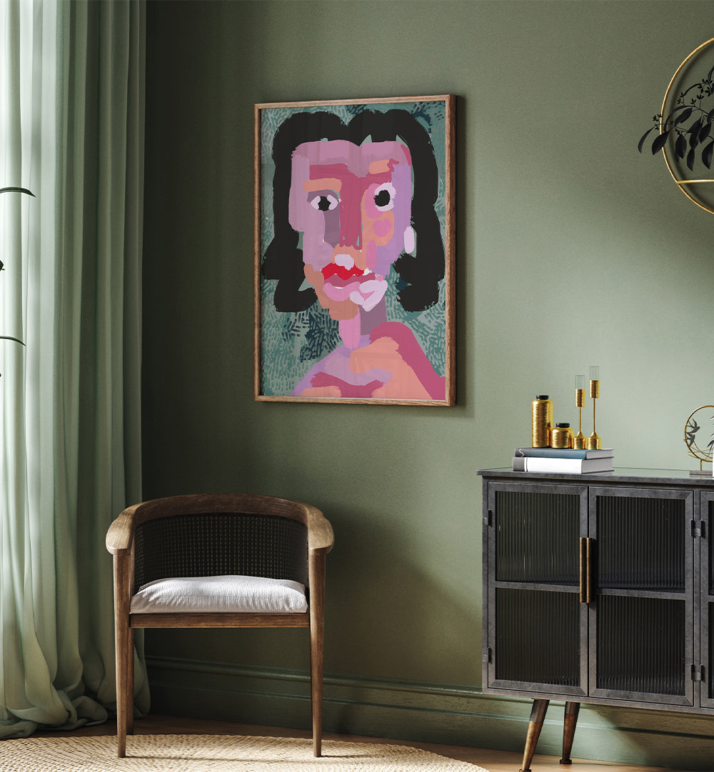 ABSTRACT PORTRAIT PAINTING , PORTRAITS & FIGURATIVE ILLUSTRATIONS