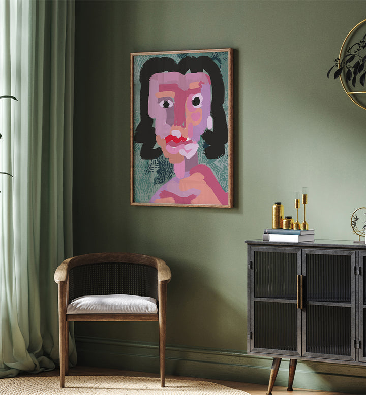 ABSTRACT PORTRAIT PAINTING , PORTRAITS & FIGURATIVE ILLUSTRATIONS