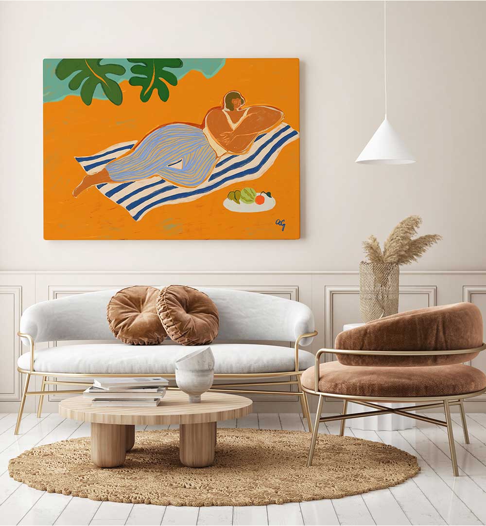 A DAY AT THE BEACH , PORTRAITS & FIGURATIVE ILLUSTRATIONS