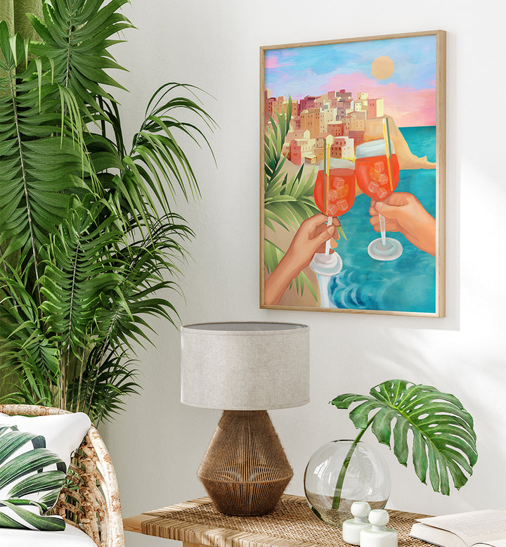 APEROL SUNSET , BAR & CAFE ART