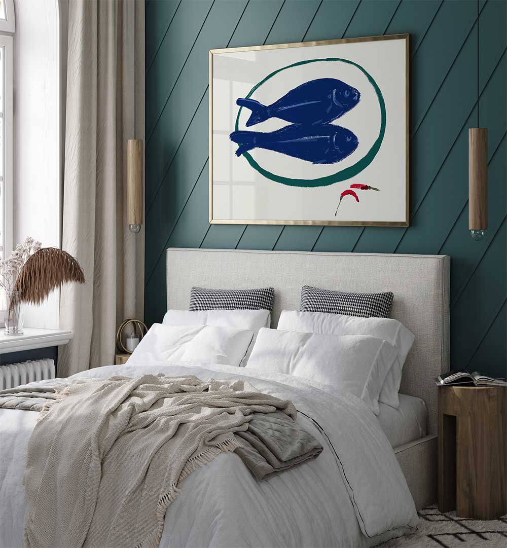 BLUE FISH AND SPICE , KITCHEN POSTERS