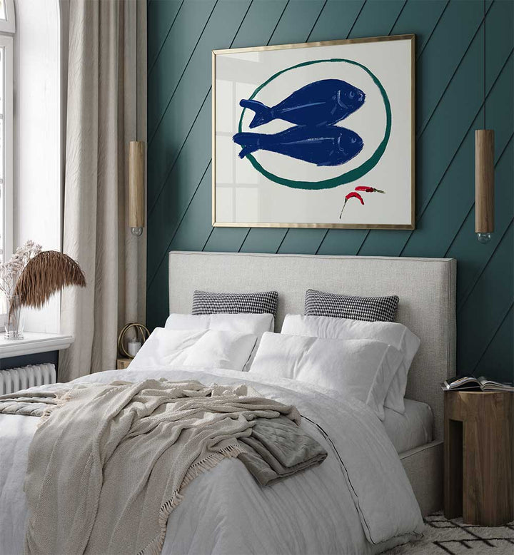 BLUE FISH AND SPICE , KITCHEN POSTERS