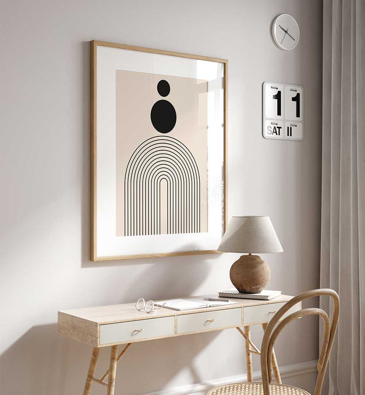 BAUHAUS BOHO BLACK III , BOHO ART PAINTINGS