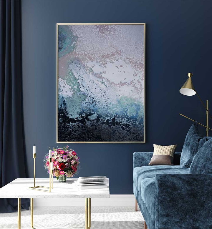 Vibrant SUNSET DRIFTING abstract paintings enhance any room with warm sunset hues and calming colors.