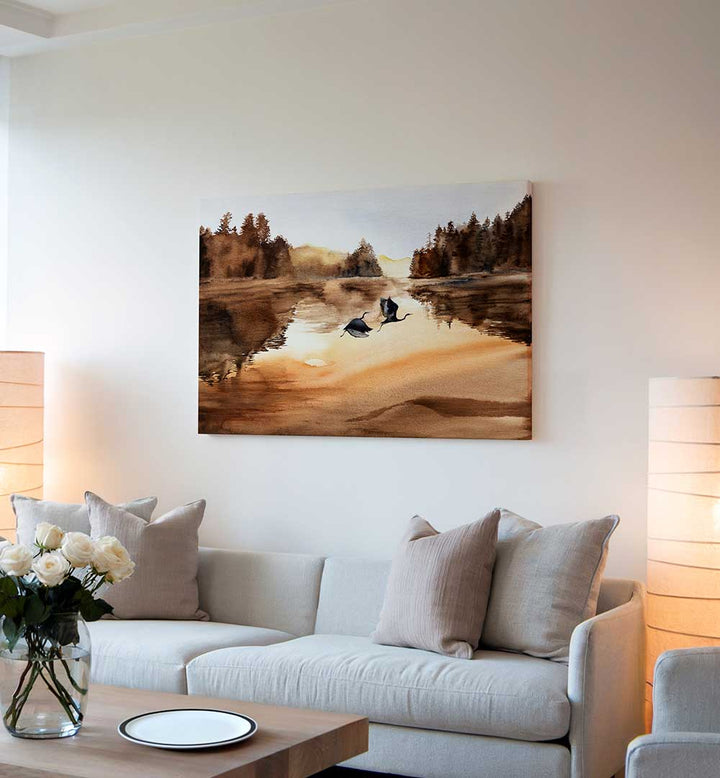 AUTUMN PASSAGE , LANDSCAPE PAINTINGS