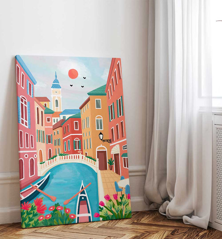 VENICE CANAL SUNRISE STROLL , TRAVEL POSTERS