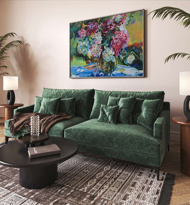 Brighten your home with WHITE AND PINK PEONIES, FLORAL FLOWER PAINTINGS, adding elegance and romance to any space.