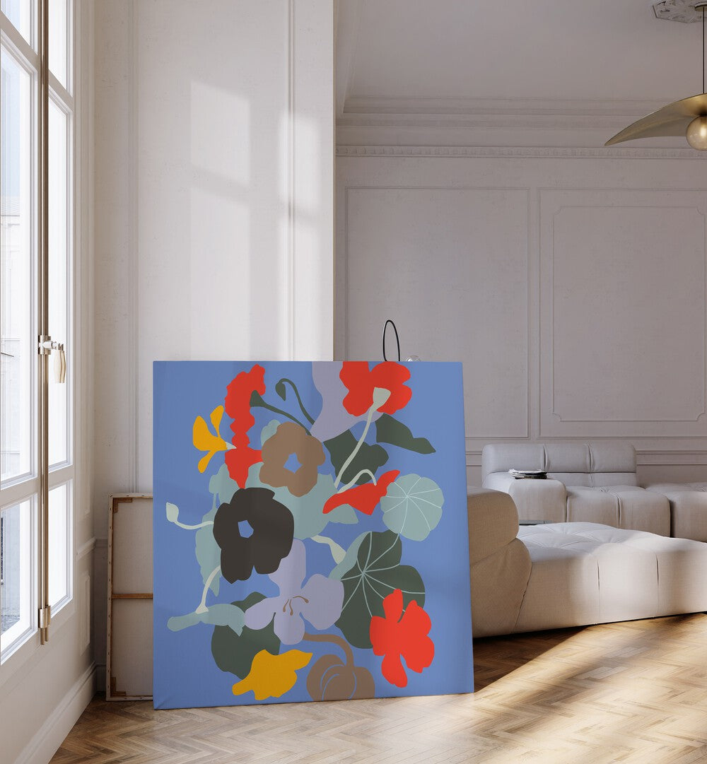 Vibrant FLORAL RHYTHM I painting enhances your space with colorful blooms from our FLORAL FLOWER PAINTINGS collection.