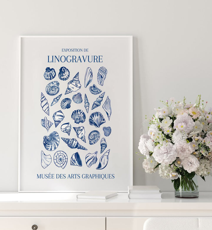 LINO SEASHELL ART MARKET, BEACH PAINTINGS showcase intricate seashell designs, perfect for a coastal-themed decor.