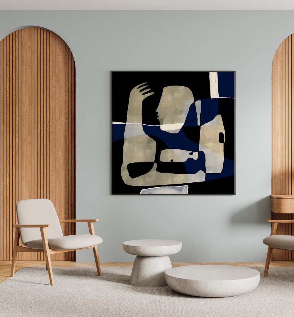Elegant AWAKENING II, ABSTRACT PAINTINGS featuring bold shapes and colors, perfect for modern decor. Enhance your space!
