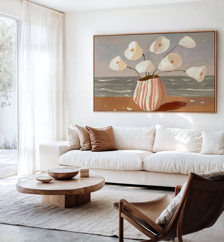 Discover BOATS IN THE HARBOR II, a stunning art piece that enhances any home with its serene nautical beauty.