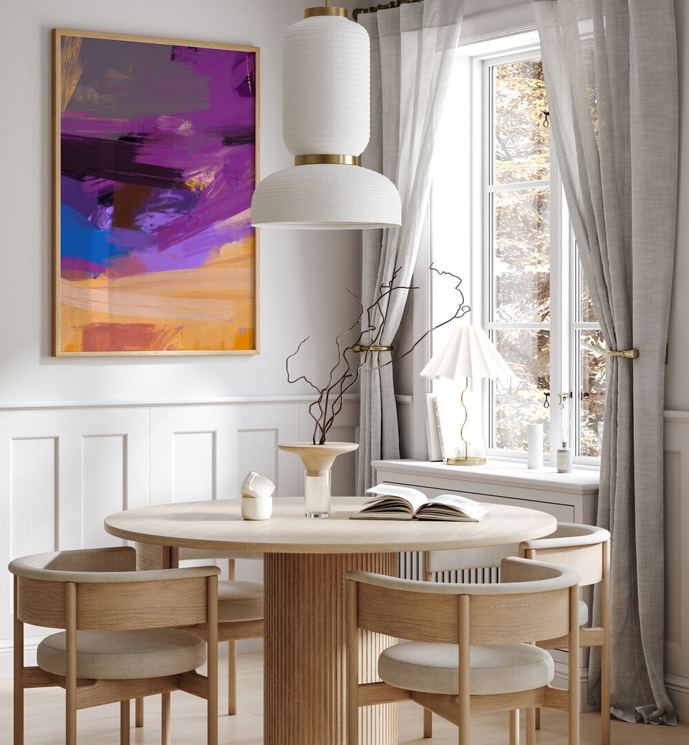 Brighten your space with ABSTRACTION WITH DRAMATIC SKY II, ABSTRACT PAINTINGS showcasing vibrant colors and unique artistry.