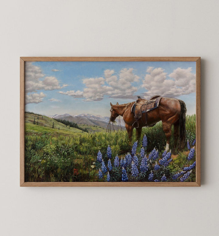 Curate your space with "Bathside Reverie, Gallery Walls," featuring vintage art that enhances tranquility and elegance.