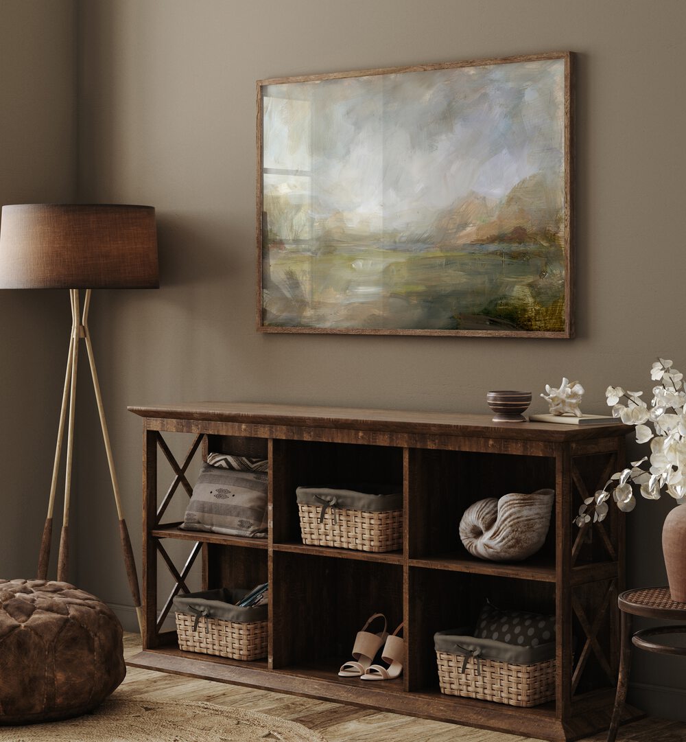 Misty Morning Vista, landscape paintings enhance any space with serene beauty and tranquil charm. Perfect for your home decor.