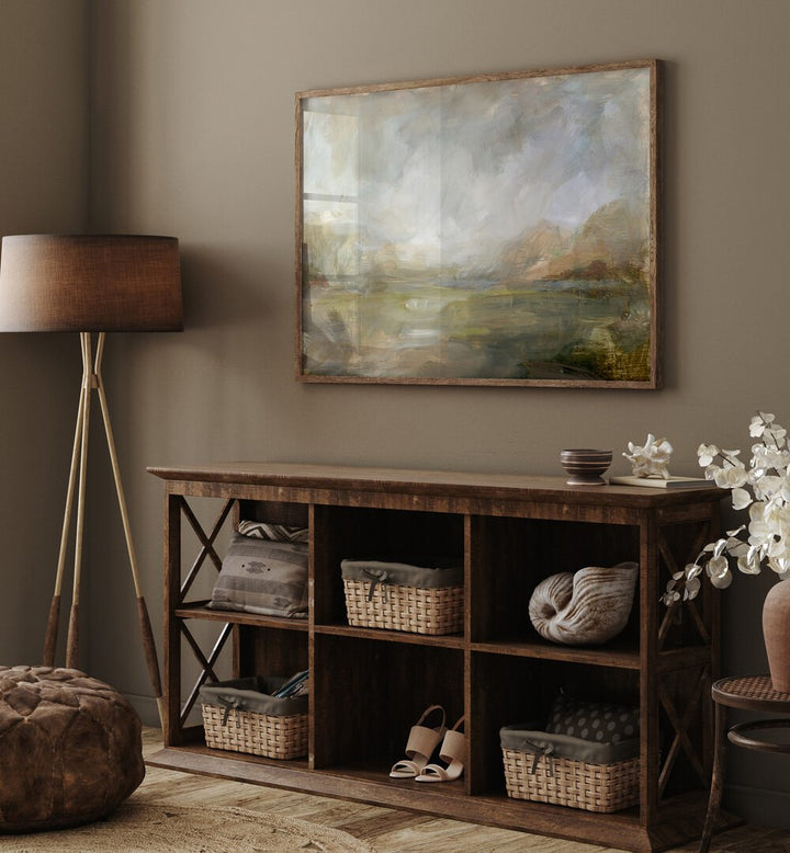 Misty Morning Vista, landscape paintings enhance any space with serene beauty and tranquil charm. Perfect for your home decor.