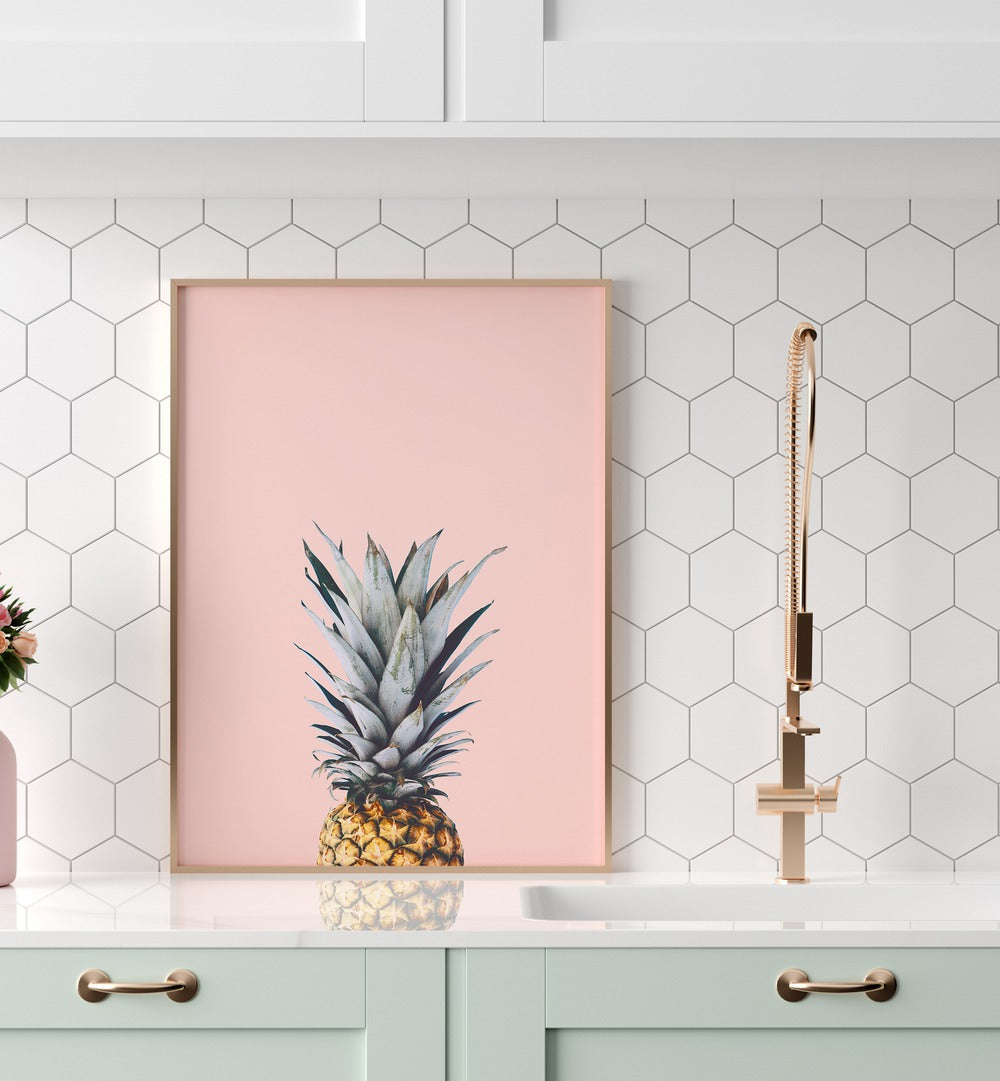 Bright and vibrant PINEAPPLE II, KITCHEN POSTERS add a fun touch to any kitchen decor, perfect for adventurous spaces.
