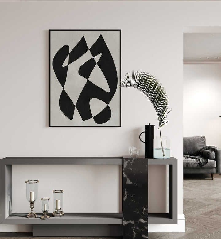 Stunning MODERN SHAPES II, ABSTRACT PAINTINGS enhance modern spaces with contemporary geometric artistry.