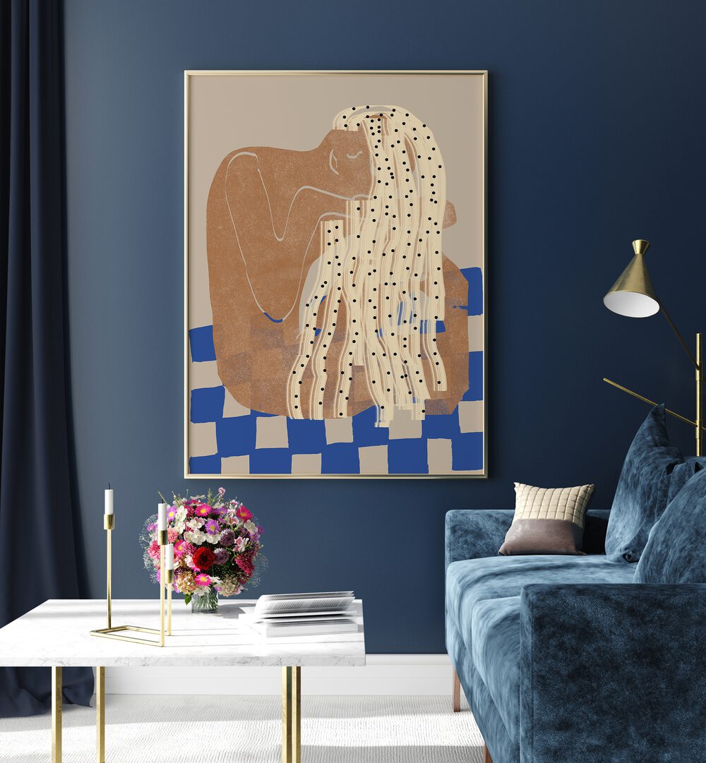 Captivating MOODY GIRL, PORTRAITS artwork enhances modern decor with emotion and depth. Perfect for any art lover's space.