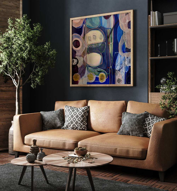 Vibrant LITTLE MONSTERS I, ABSTRACT PAINTINGS adds modern expressionism to your space with fluid brush strokes.