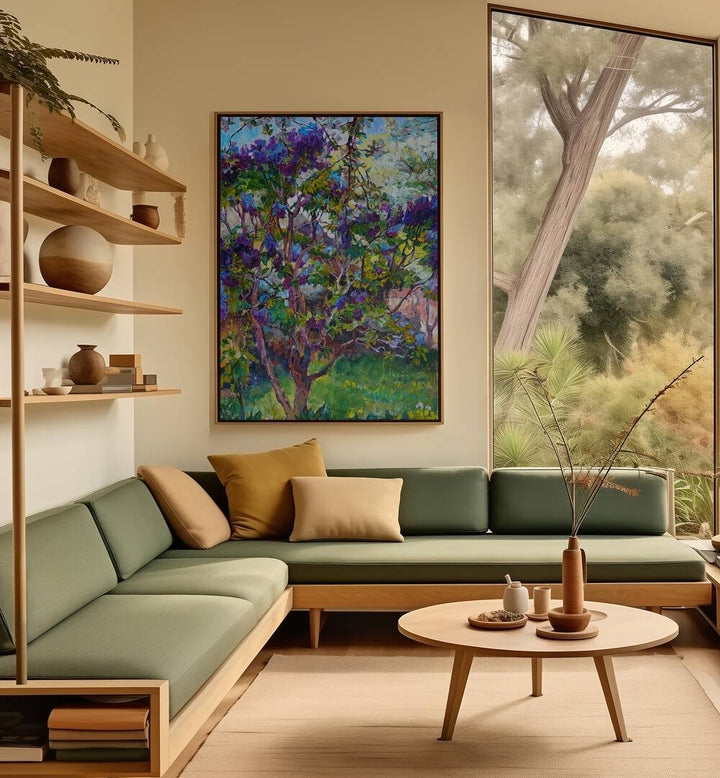 PURPLE TREE LIV , LANDSCAPE PAINTINGS