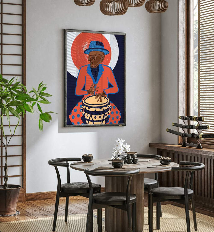 Colorful MUSICIAN GUY V, MOVIE POSTERS artwork enhances any space, perfect for music lovers and creative decor.