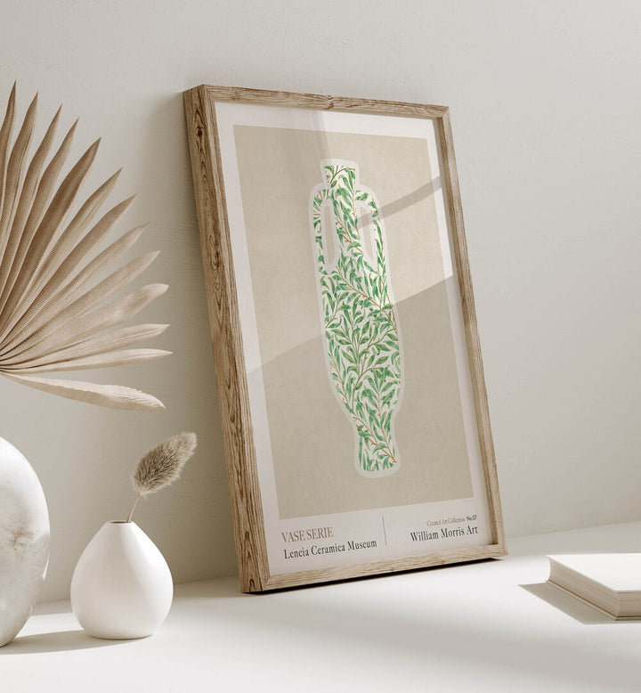 Elegant WILLIAM MORRIS GREEK SHAPE III, FLORAL FLOWER PAINTINGS, showcasing beauty by Emel Tunaboylu for your decor.
