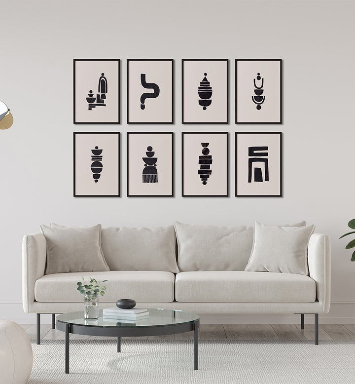 MONOCHROME BALANCE  GALLERY WALL , GALLERY WALLS & SETS