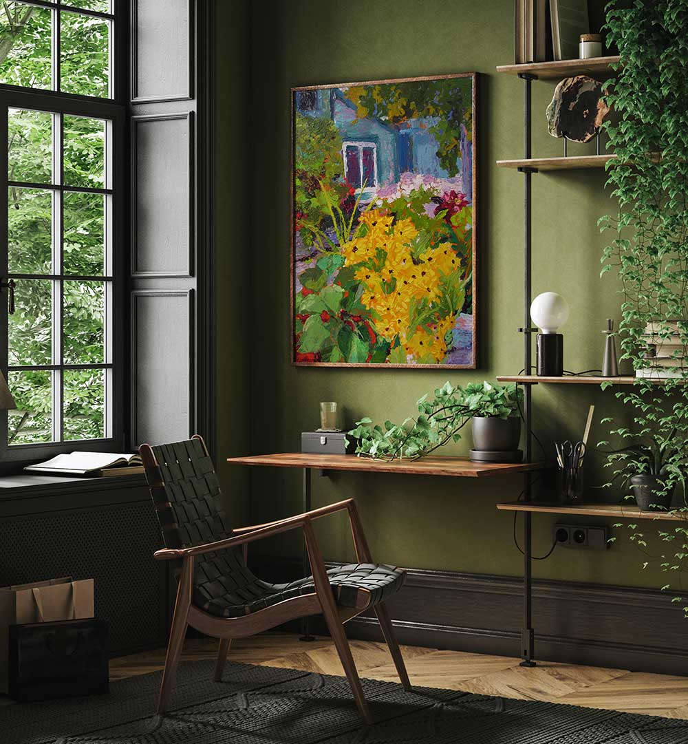 BUCKS COUNTY TAVERN , FLORAL FLOWER PAINTINGS