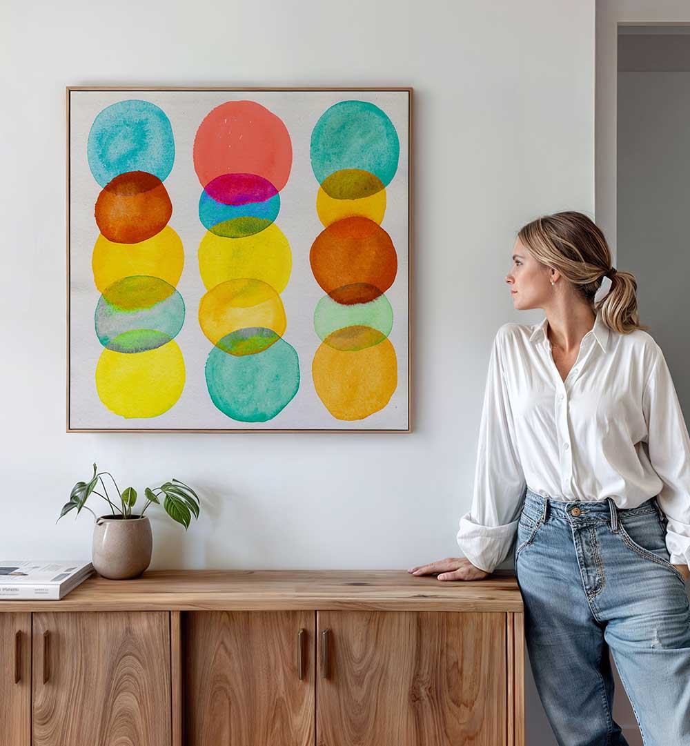 DOTS AND SPOTS III , GEOMETRIC ART PRINTS