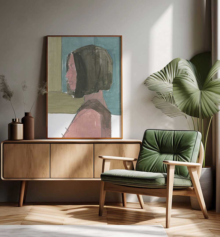 Captivating FEMALE PORTRAIT I artwork, perfect for enhancing your art collection with emotional depth and beauty.