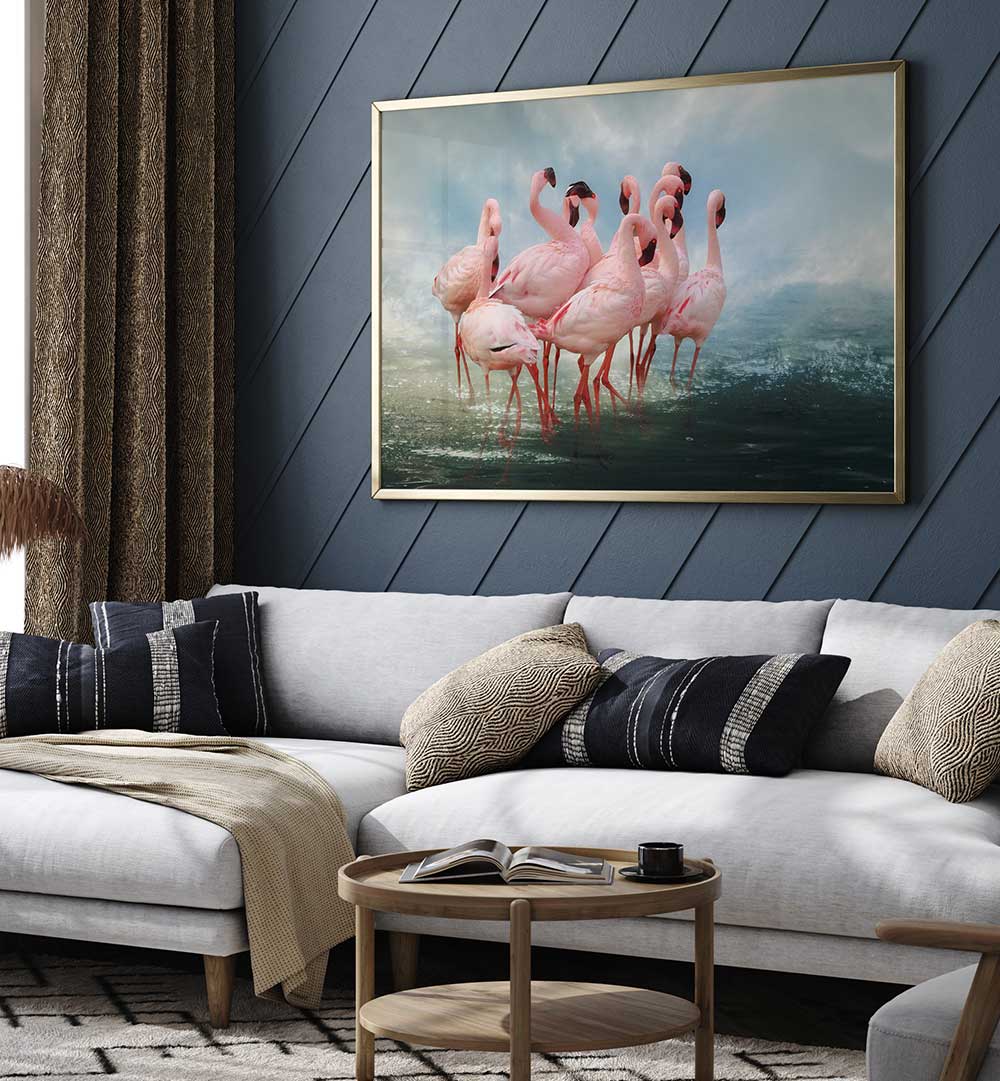 LESSER FLAMINGO SUMMIT , PHOTOGRAPHY PRINTS