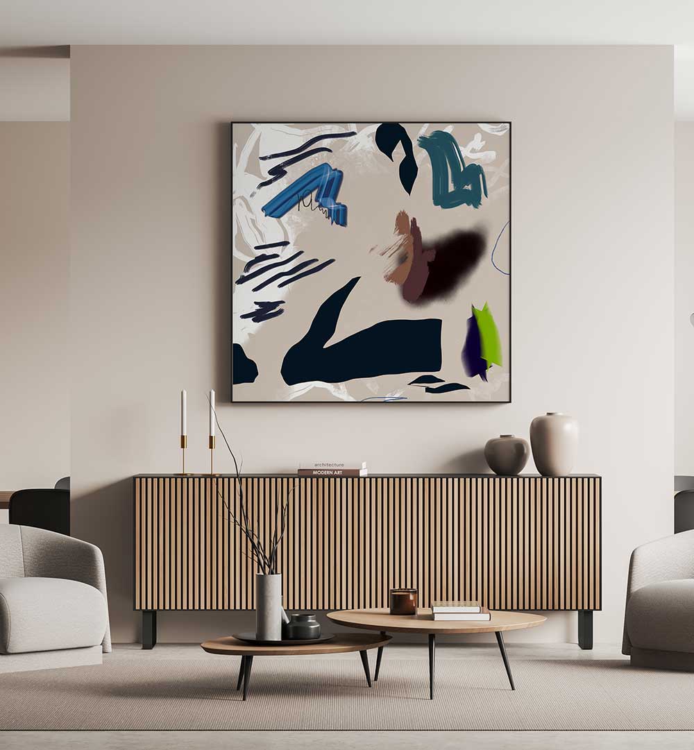 MIXED MEDIA ABSTRACT V , ABSTRACT PAINTINGS