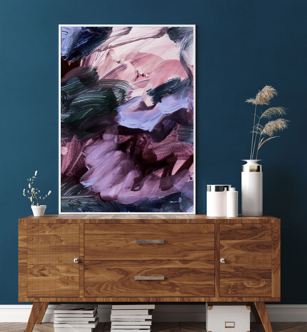 Stunning ABSTRACT PAINTING VII, a vibrant piece showcasing colorful swirls, perfect for modern home decor.