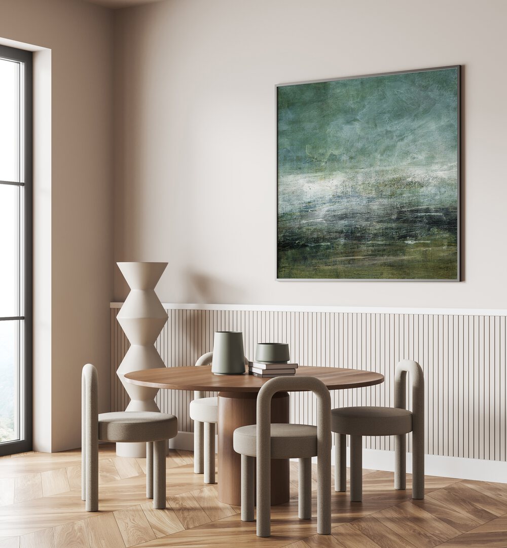 Elevate your decor with SKYKISSED EARTH, ABSTRACT PAINTINGS showcasing serene earthy tones and ethereal hues.