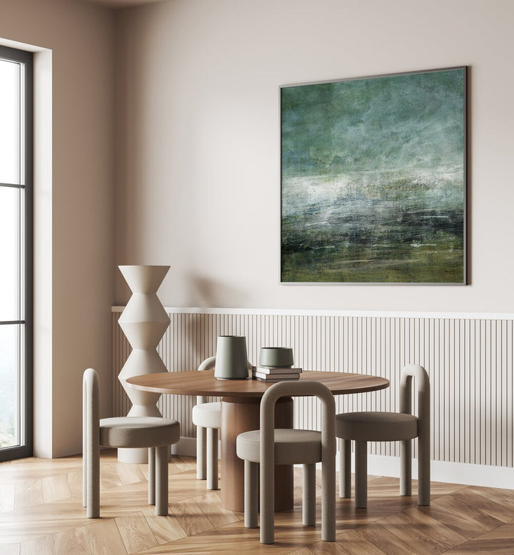 Elevate your decor with SKYKISSED EARTH, ABSTRACT PAINTINGS showcasing serene earthy tones and ethereal hues.