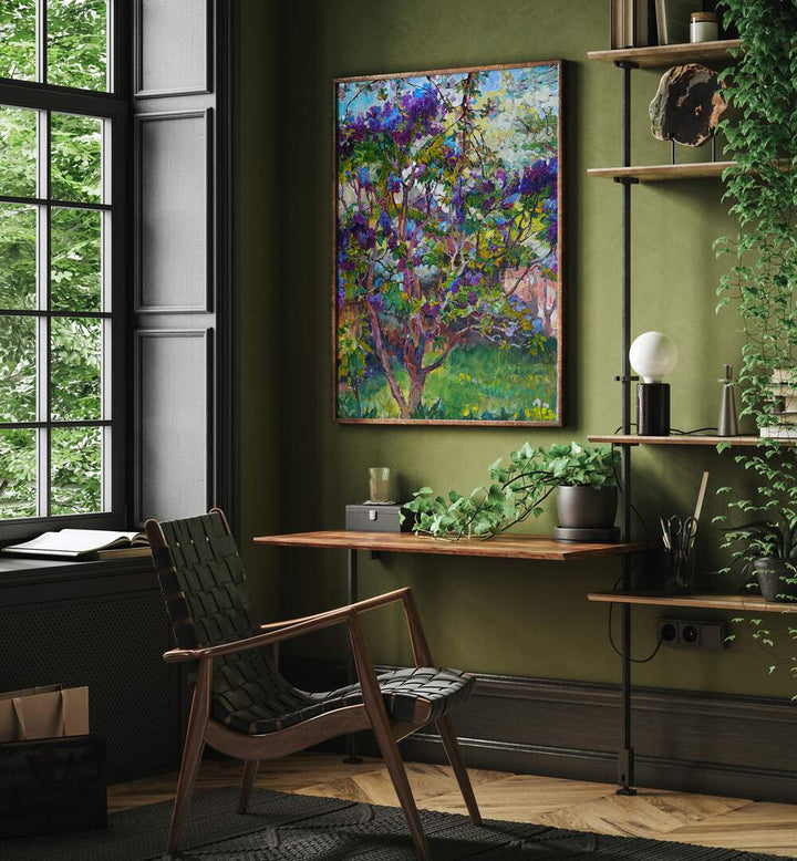 PURPLE TREE LIV , LANDSCAPE PAINTINGS