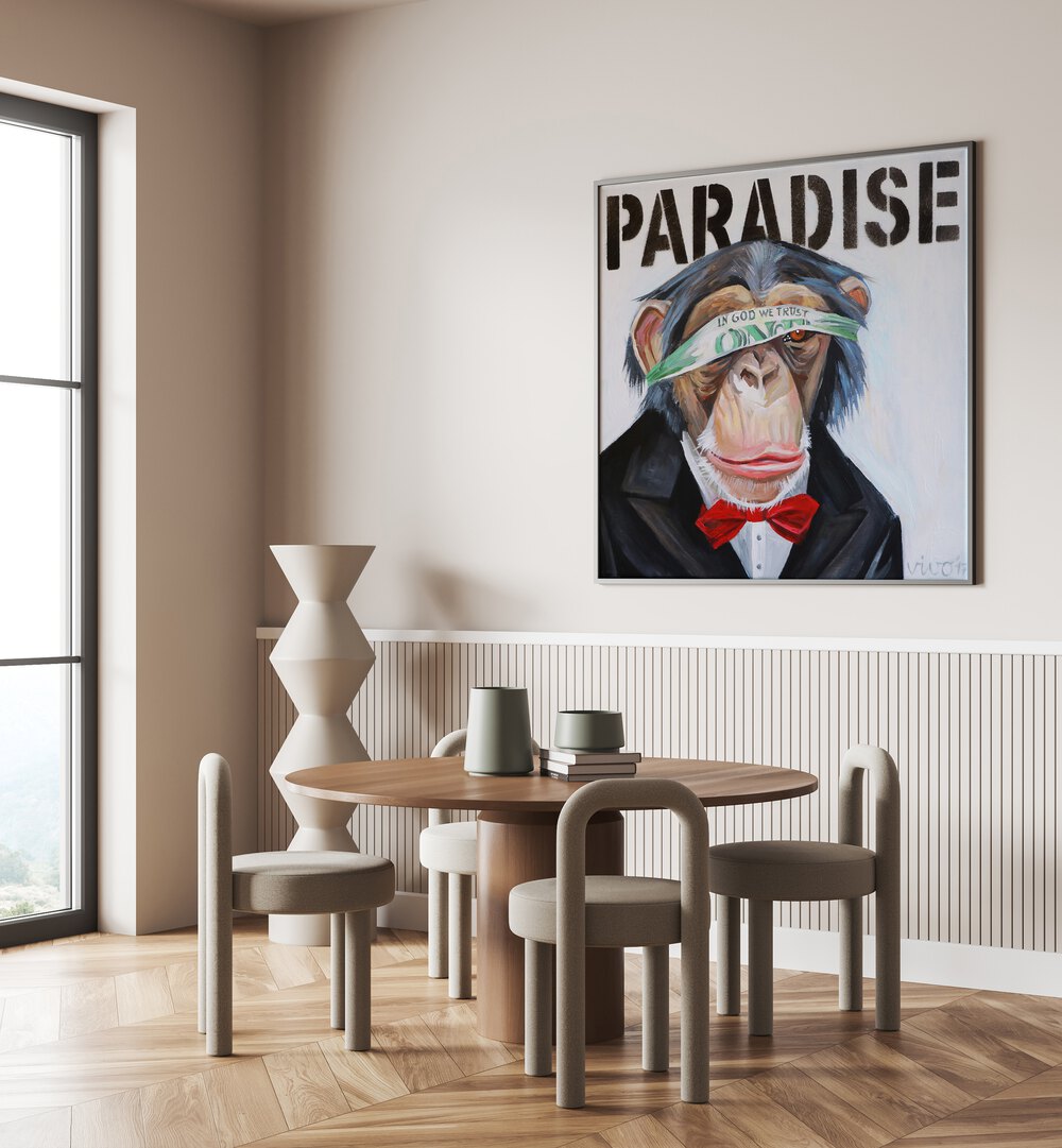 Colorful MONKEY BUSINESSMAN, COMIC POSTERS bring a vibrant artistic flair to your space with dynamic illustrations.