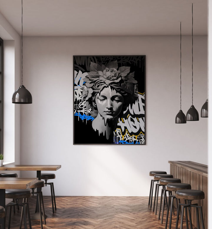 Stylish STREET SELENE, ALTERED ART PRINTS showcase urban creativity, perfect for elevating your space with Dikhotomy.