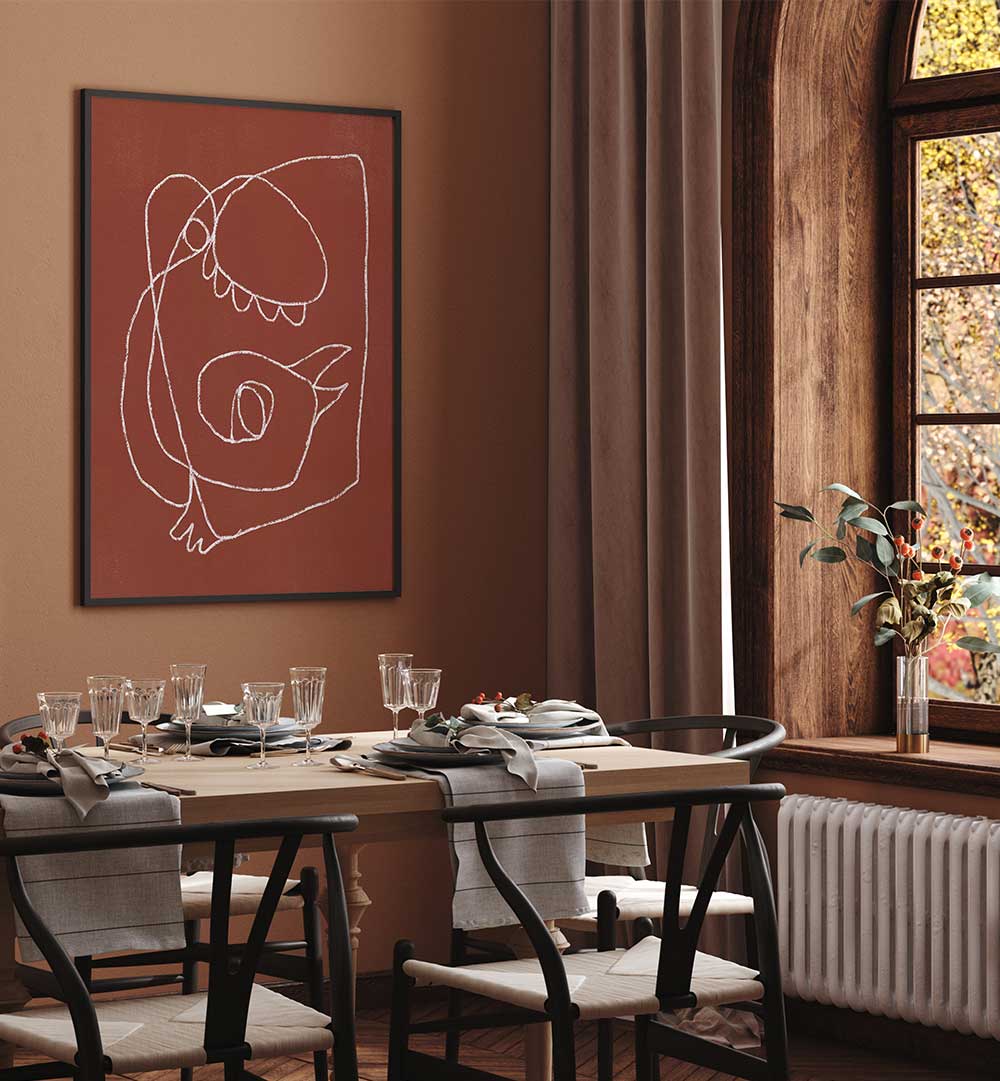 LINE ART BIRD ABSTRACT , LINE ART PAINTINGS