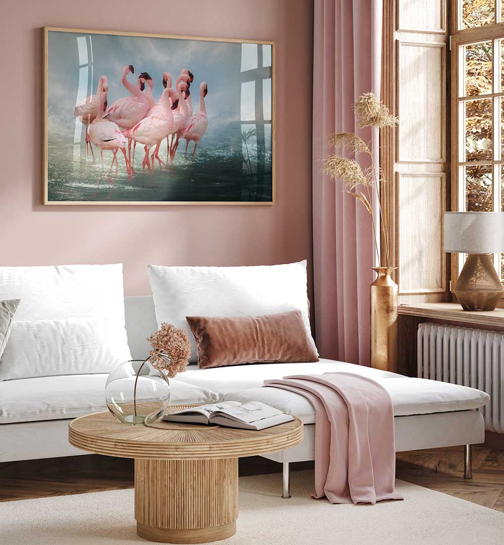 LESSER FLAMINGO SUMMIT , PHOTOGRAPHY PRINTS