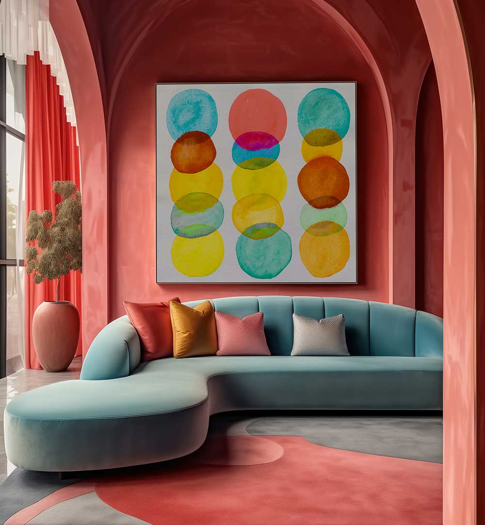 DOTS AND SPOTS III , GEOMETRIC ART PRINTS