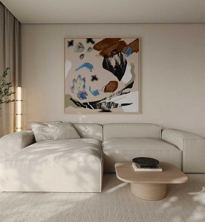 MIXED MEDIA COMPOSITION , ABSTRACT PAINTINGS